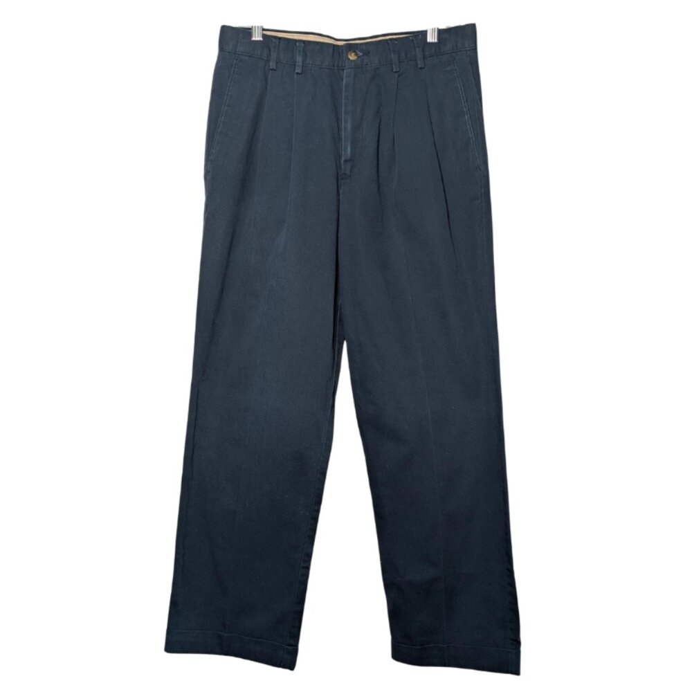 Dockers Khakis Men’s Cotton Chinos, Blue, W32 L30, Relaxed Fit, Vintage 1990's
